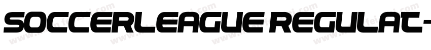 soccerleague regulat字体转换